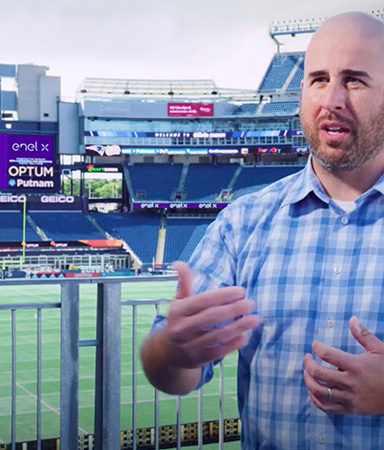 Jason Stone, VP of Site Operations at Gillette Stadium