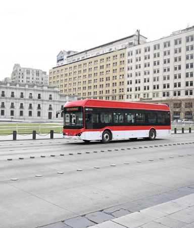 Electric bus in Chile
