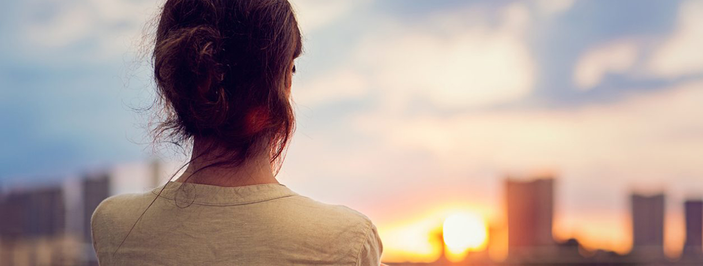 Woman looking into the distance