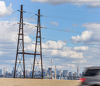 power lines in New York City
