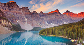Moraine Lake in Banff National Park, Canada