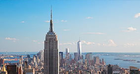 Empire State Building and Manhattan, New York City