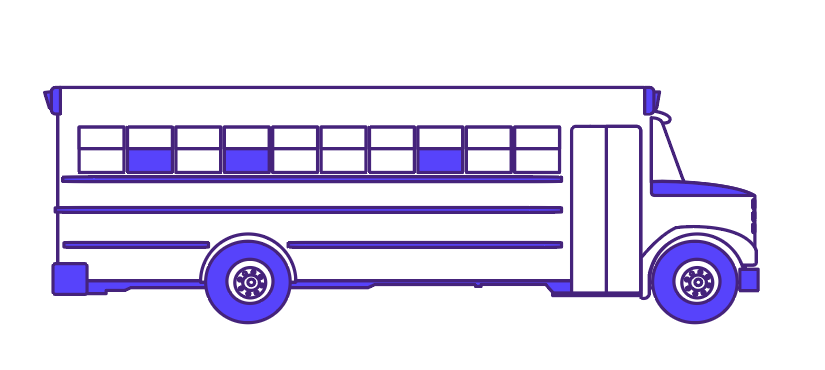 Illustration of school bus